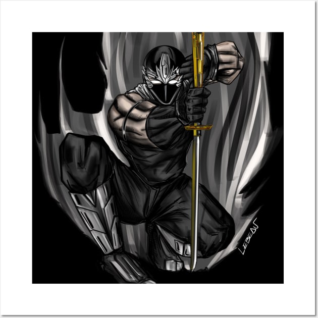 ninja gaiden ecopop art ryu hayabusa Wall Art by jorge_lebeau